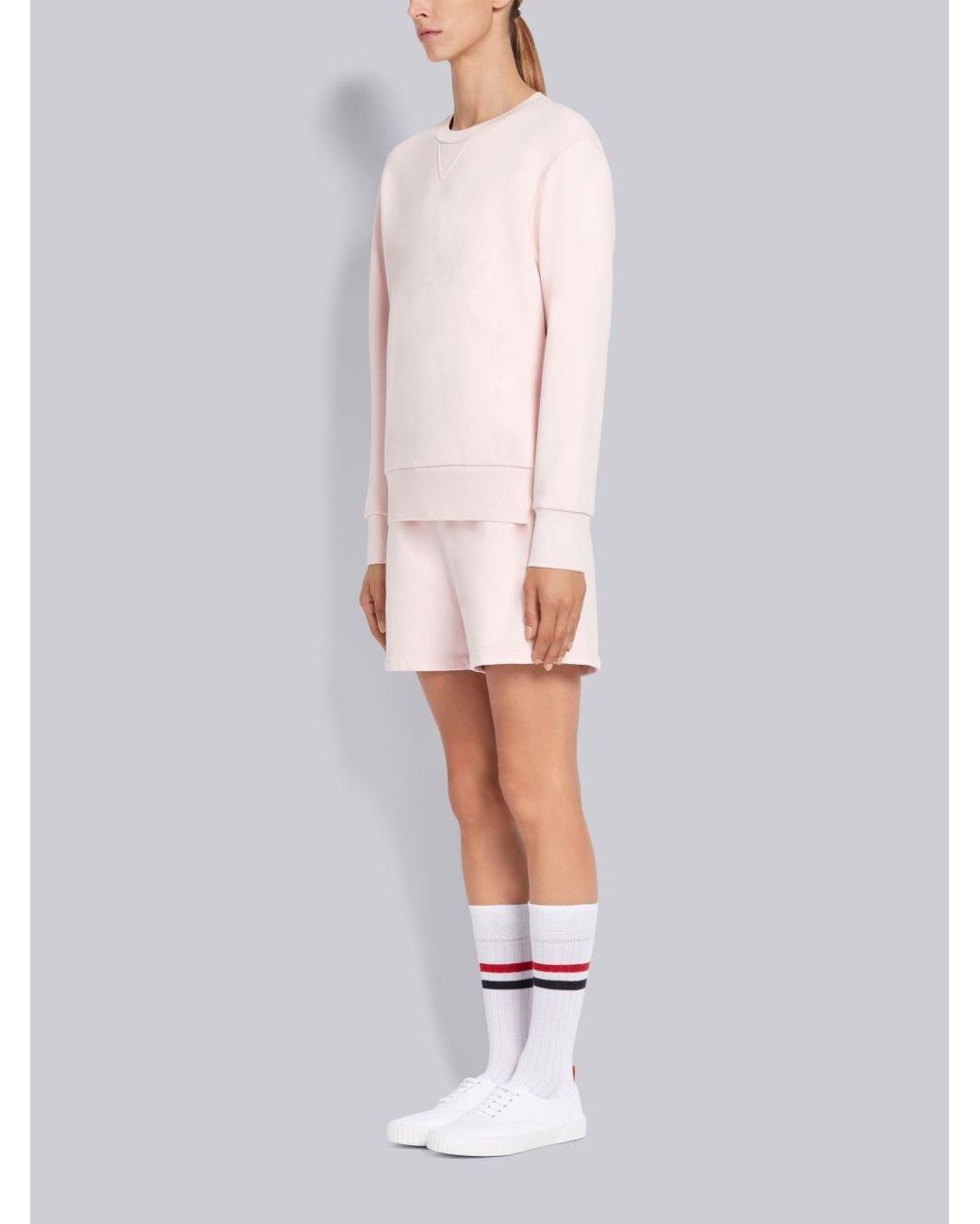 Thom Browne White Heritage Panelled Sneakers