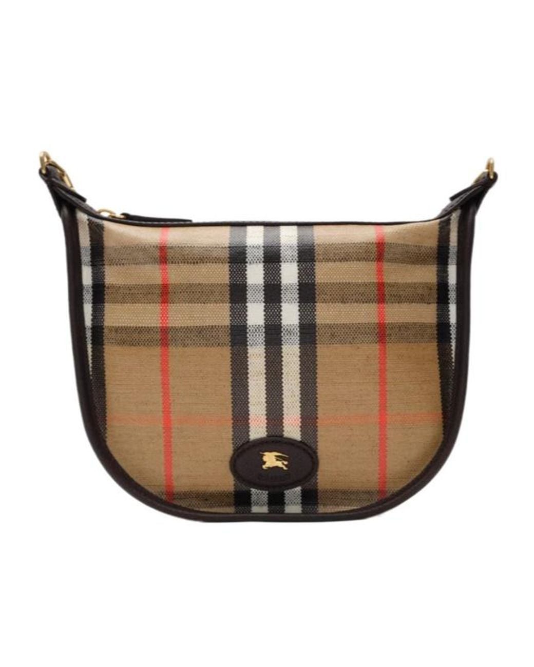 Burberry White バーバリー ハイランド チェーン ミニ ショルダーバッグ
