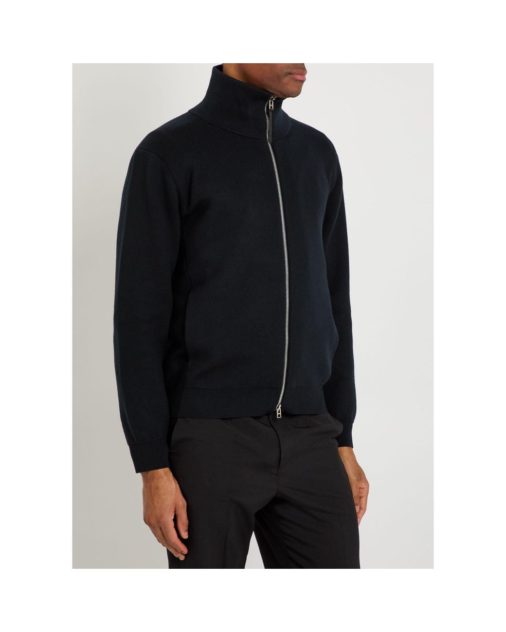 Tom Ford Black Simple Wool Jacket for men