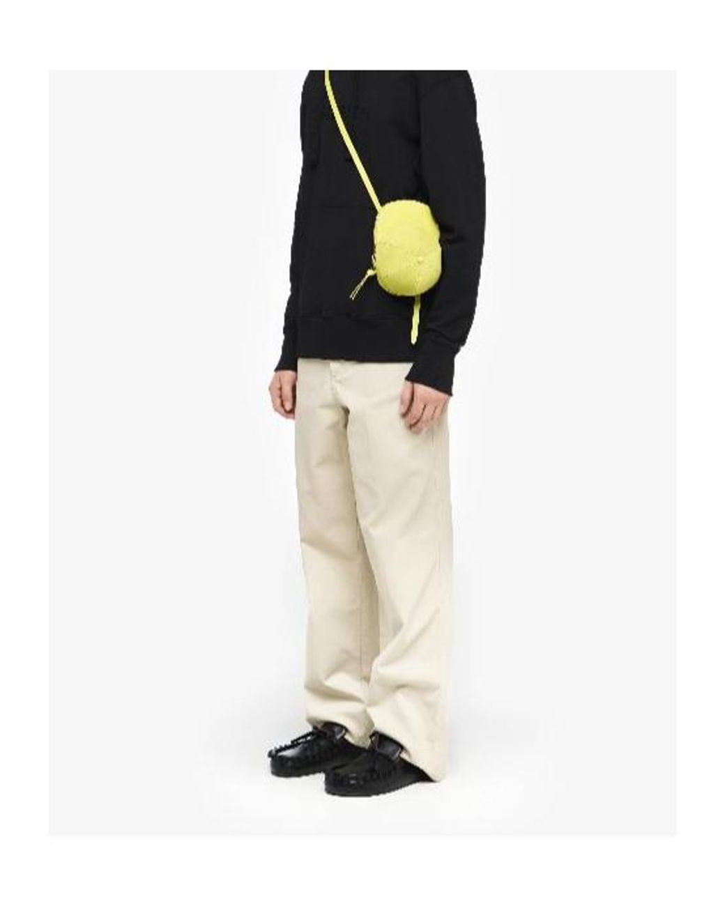 J.W. Anderson White Jw Anderson Button Detailed Straight Leg Trousers for men