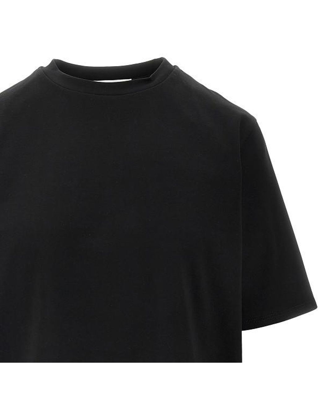 The Row Black Chiara Short-Sleeve Boxy T-Shirt