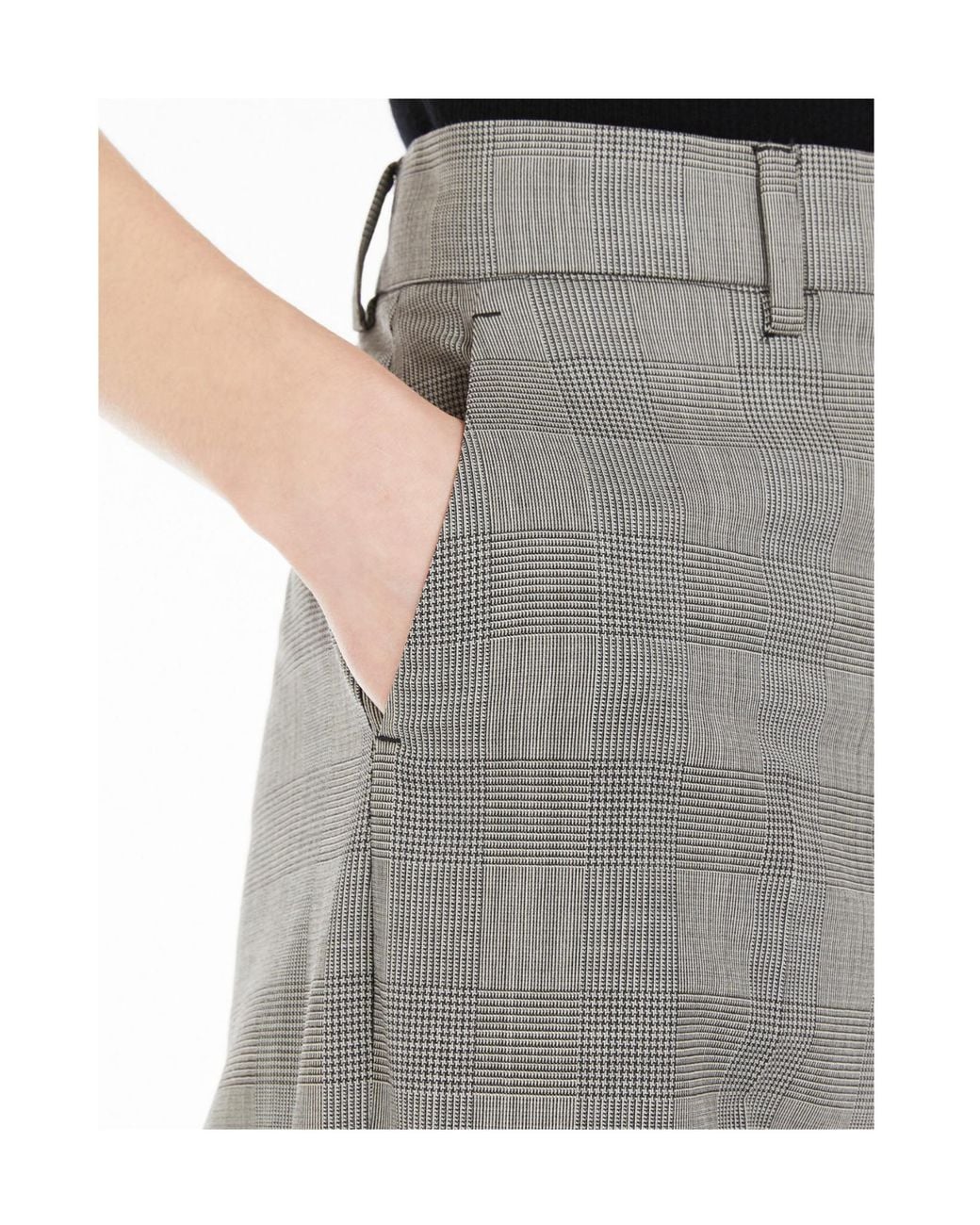 Sportmax Gray Wool Tailored Pants