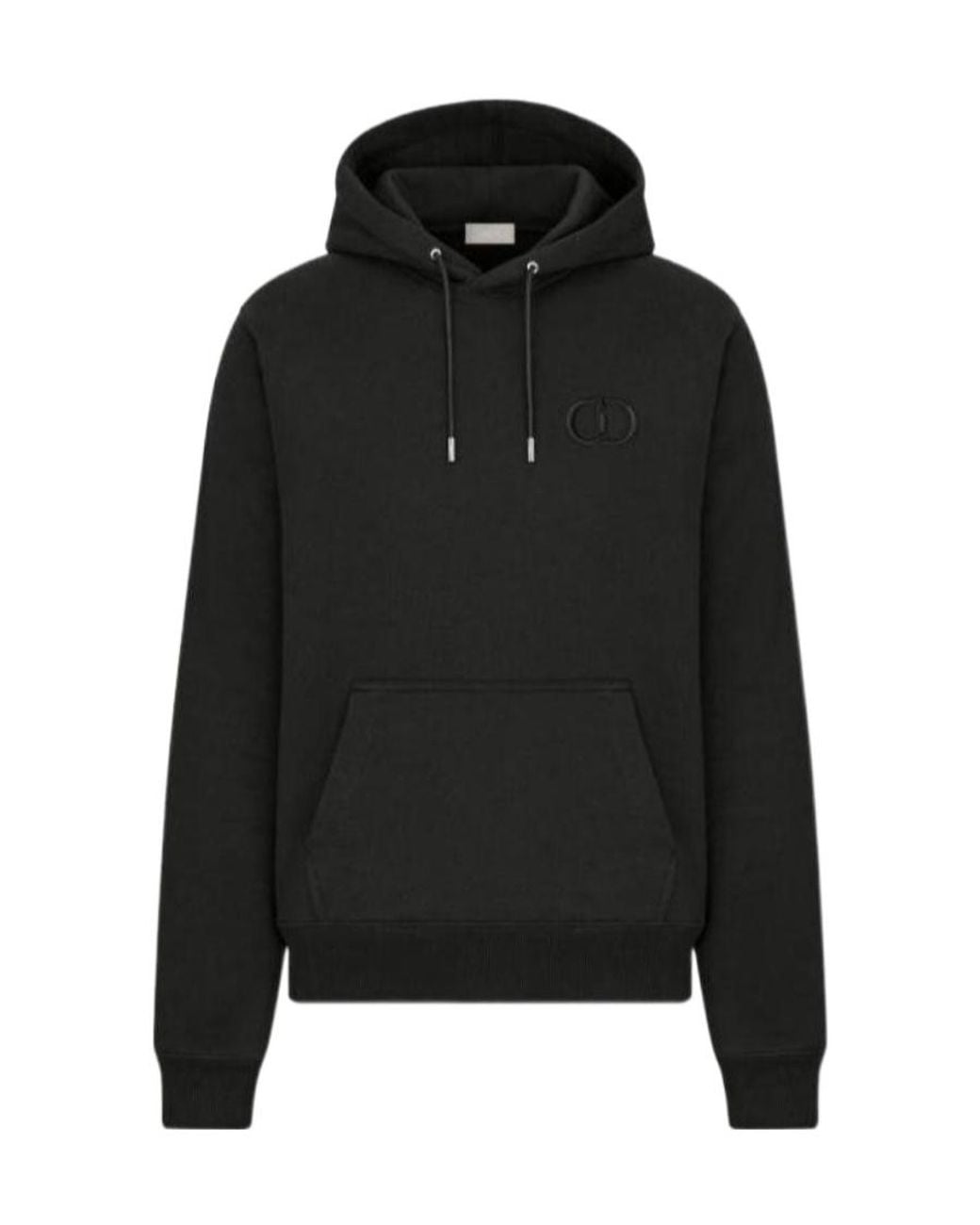 Dior Black Homme Cd Icon Drawstring Hoodie for men