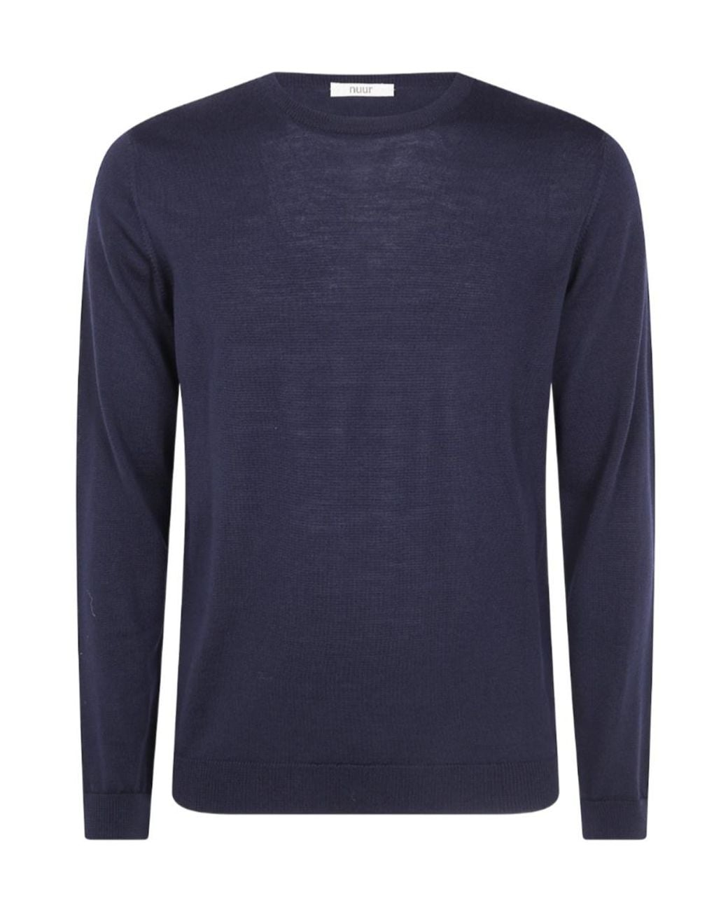 Nuur Blue Round-Neck Sweater for men