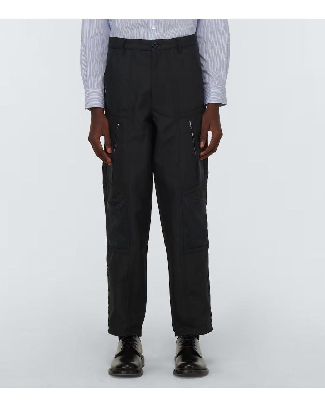 Comme des Garçons Black Twill Workwear Casual Pants for men