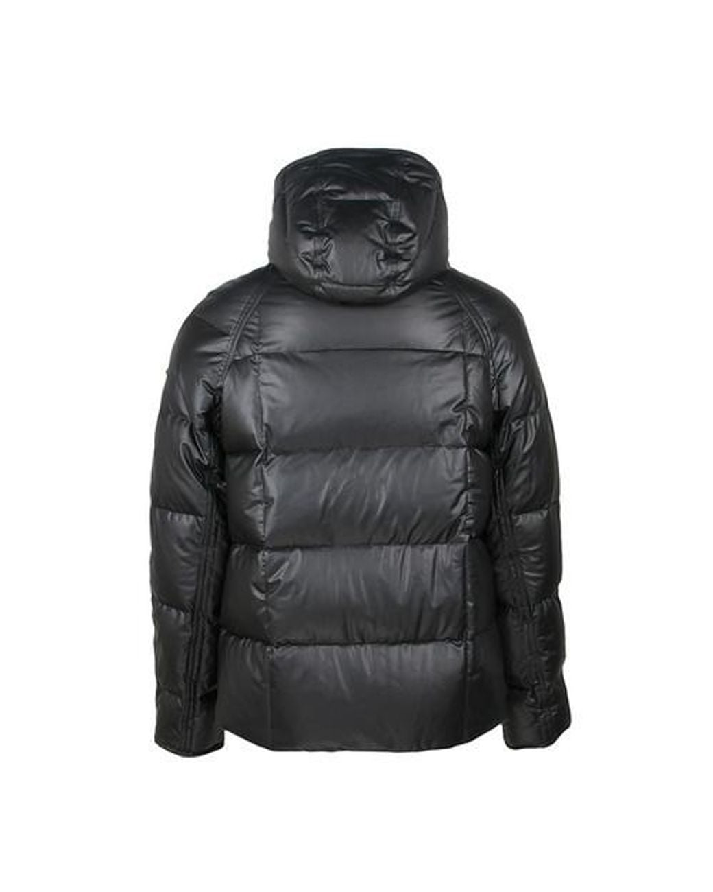 Emporio Armani Black Long-Sleeved Down Jacket for men