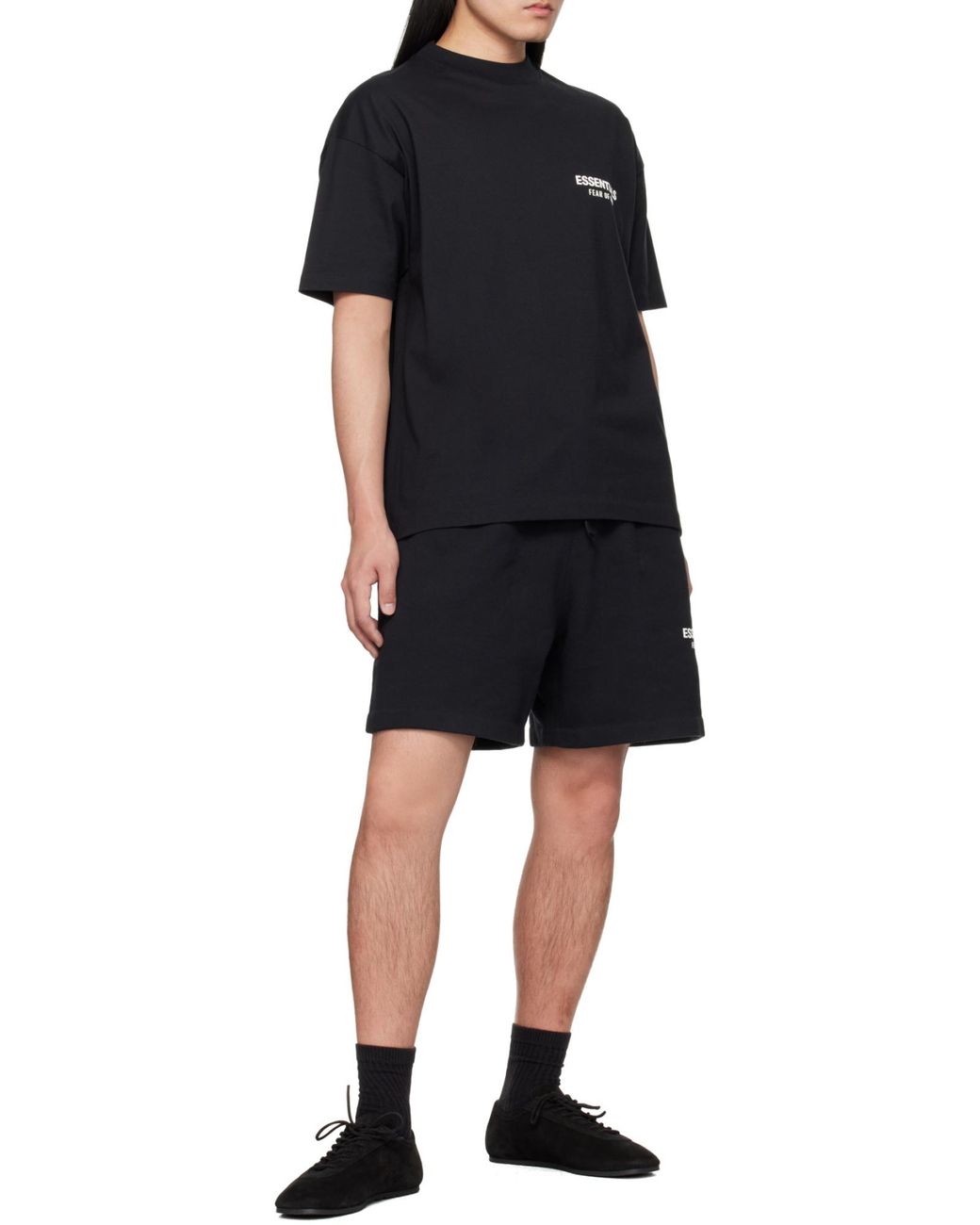 Fear Of God Black Short-Sleeved T-Shirt for men