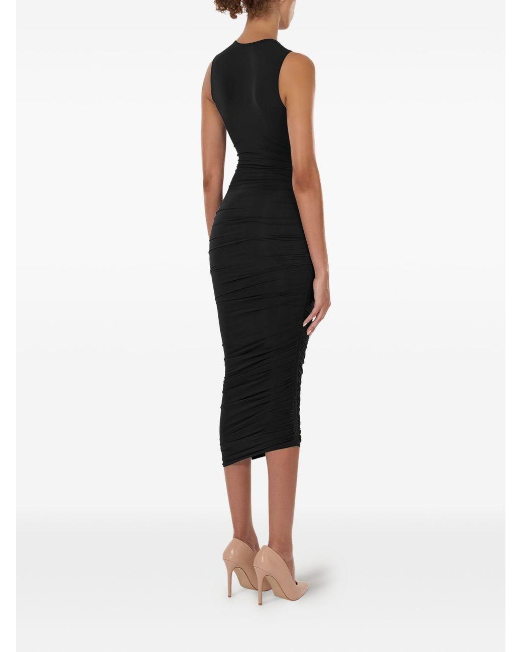 Wolford Black Sheer Drape Dress