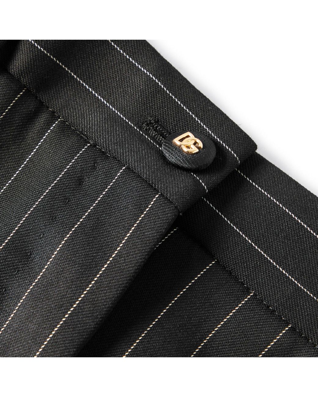 Dolce & Gabbana Black Stripe Tailored Trouser