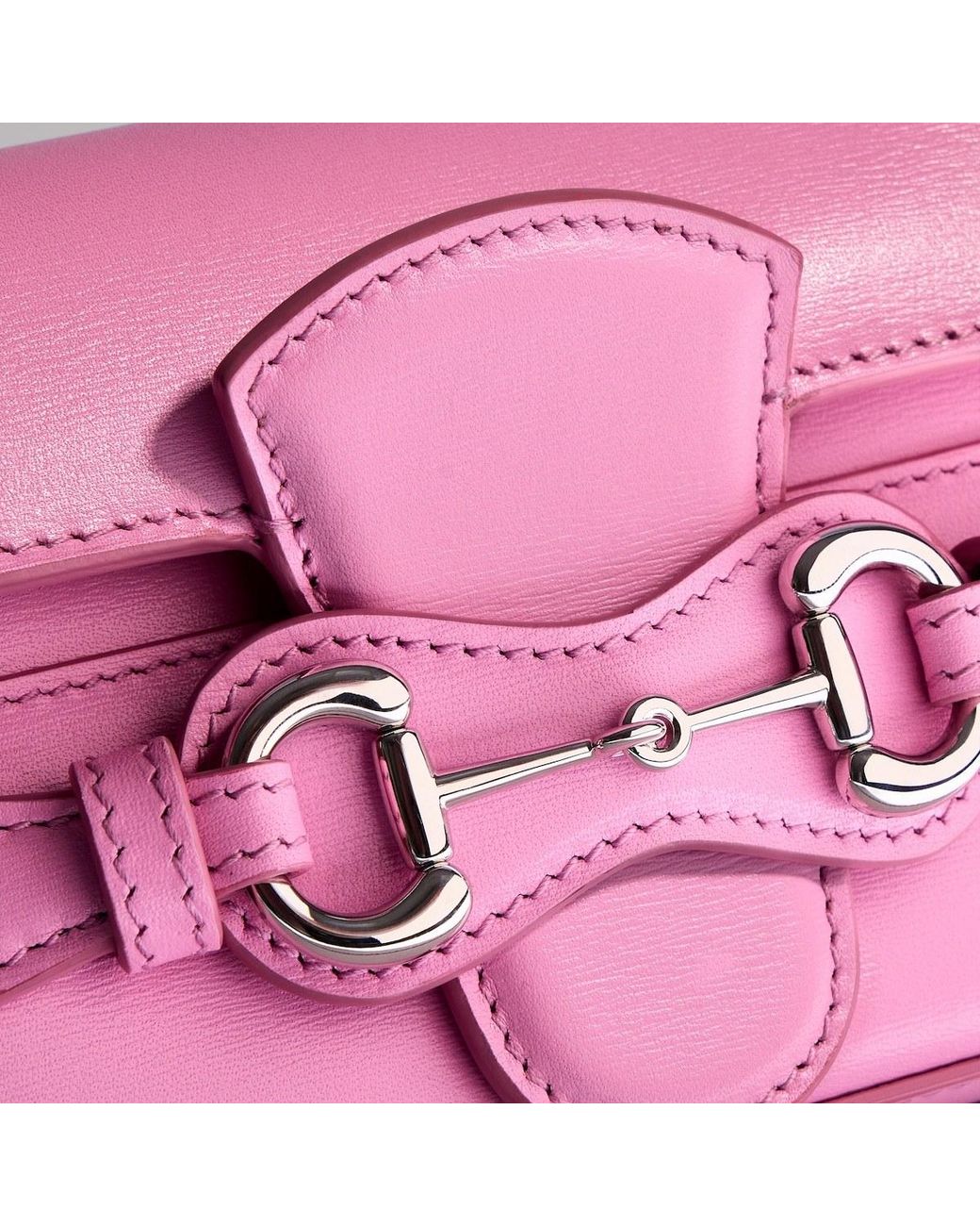 Gucci Pink Wallet On Chain With Horsebit