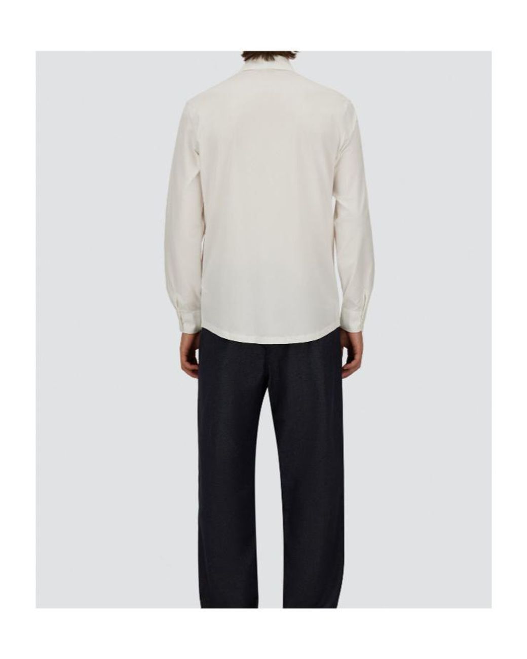 Herno White Long-Sleeved Button-Up Shirt for men
