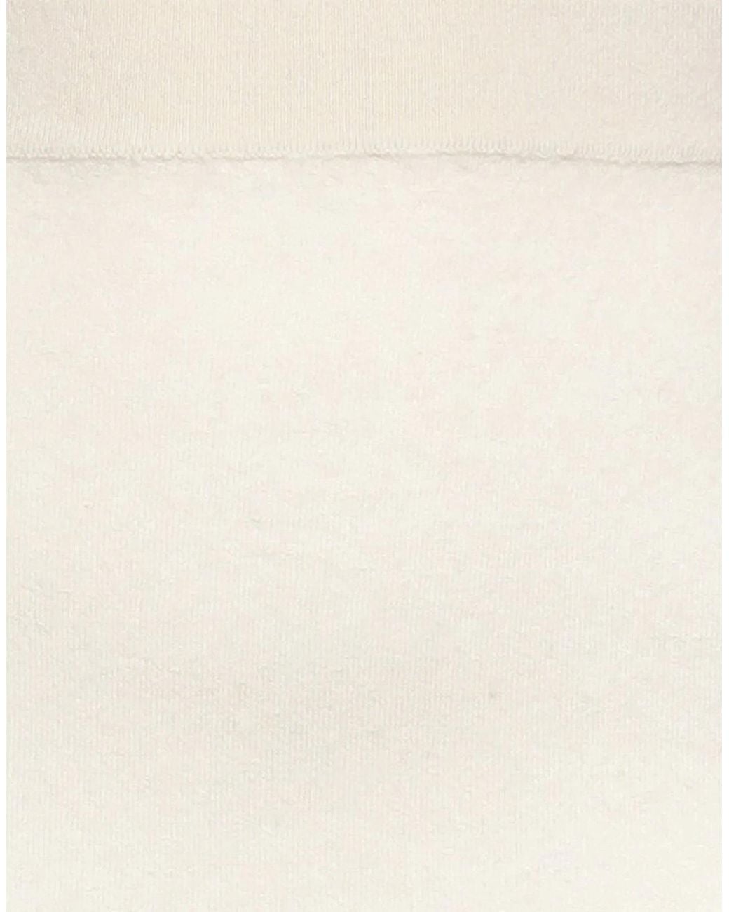 Rick Owens White Cashmere Knit Midi Skirt