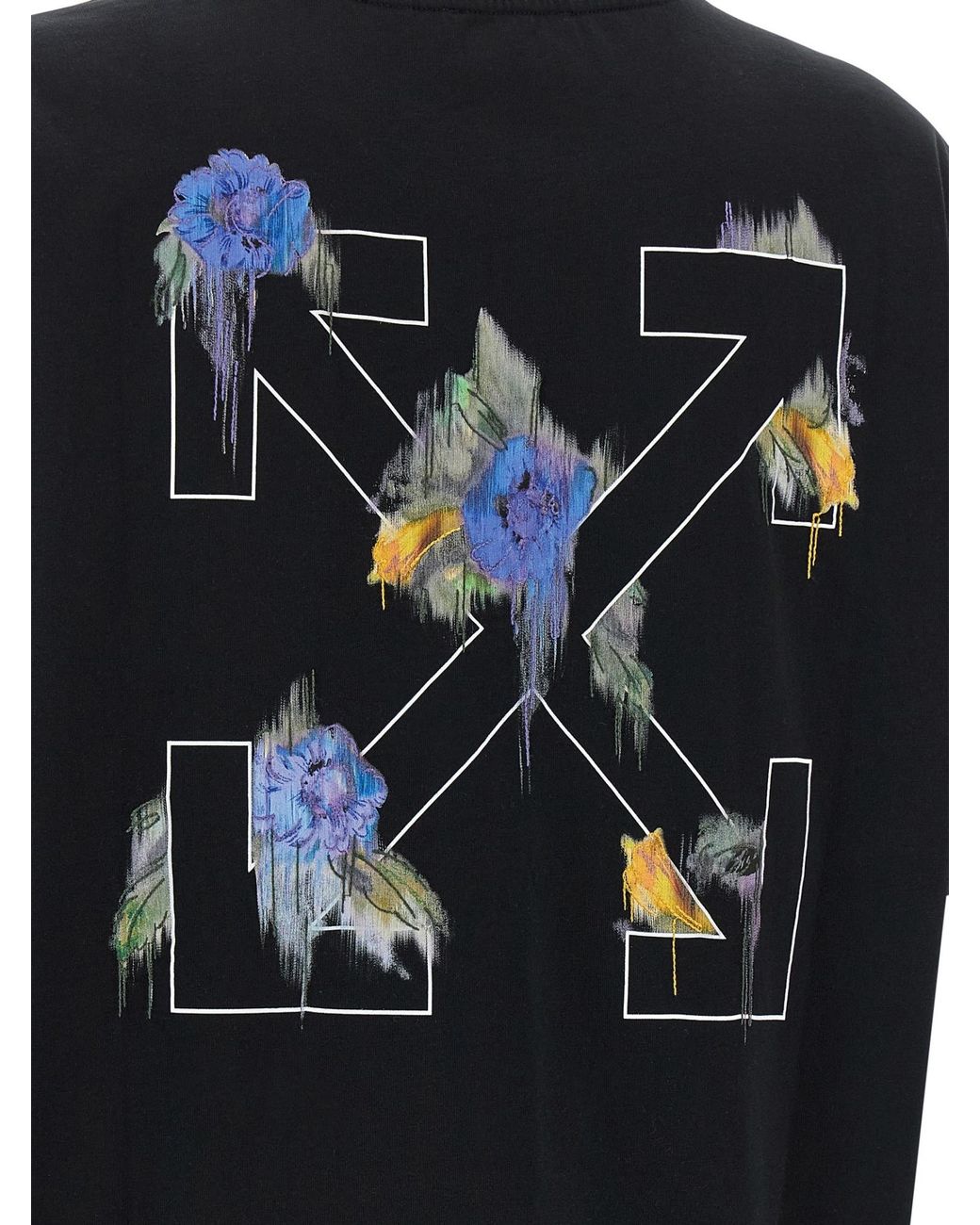 Off-White c/o Virgil Abloh Black 'Arrow Out Flower' T-Shirt