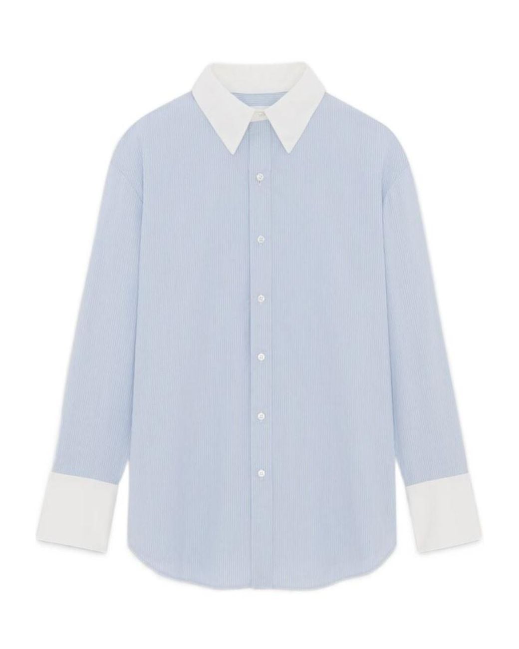 Saint Laurent Blue Winchester Boyfriend Shirt