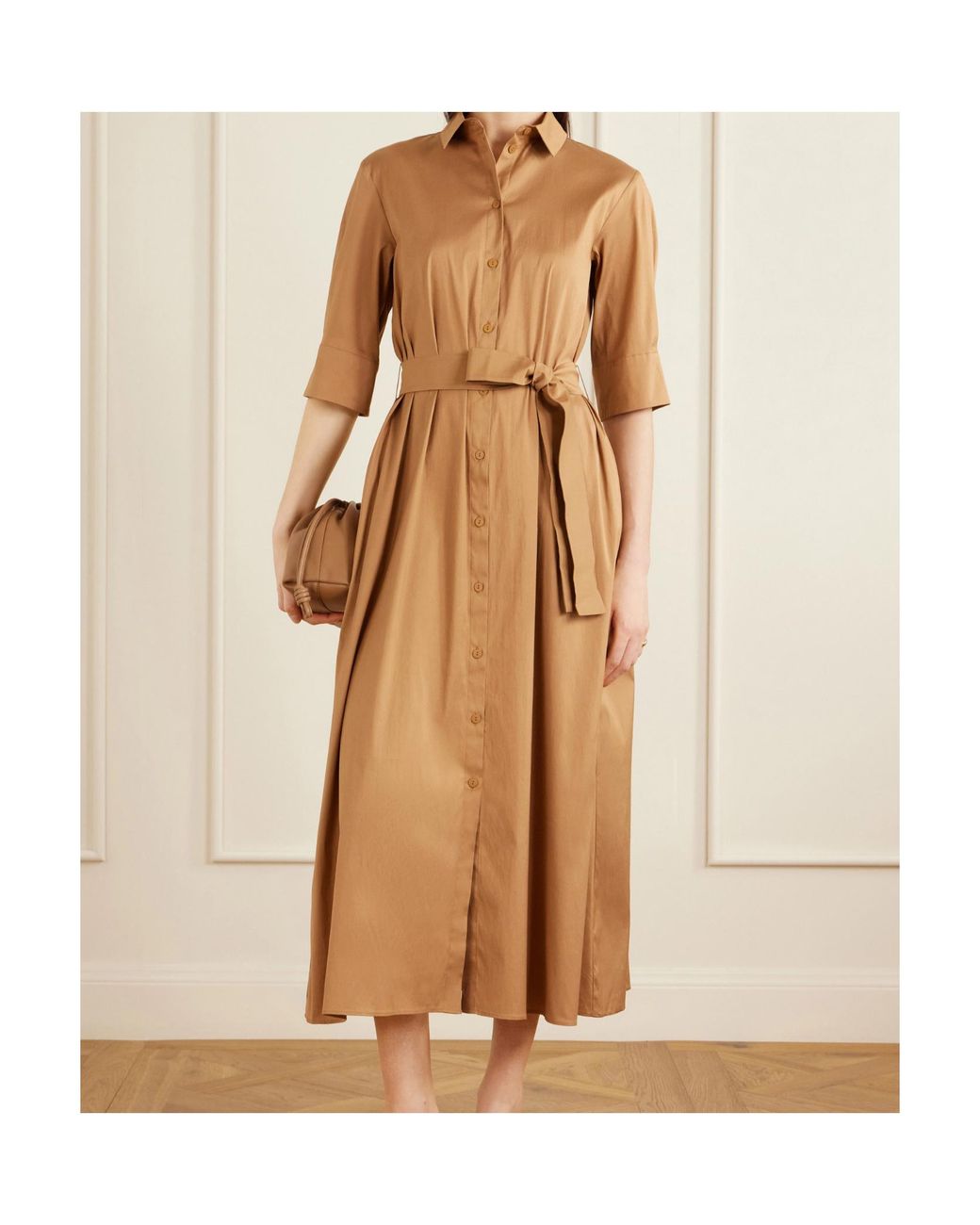 Max Mara Natural Collared Dress