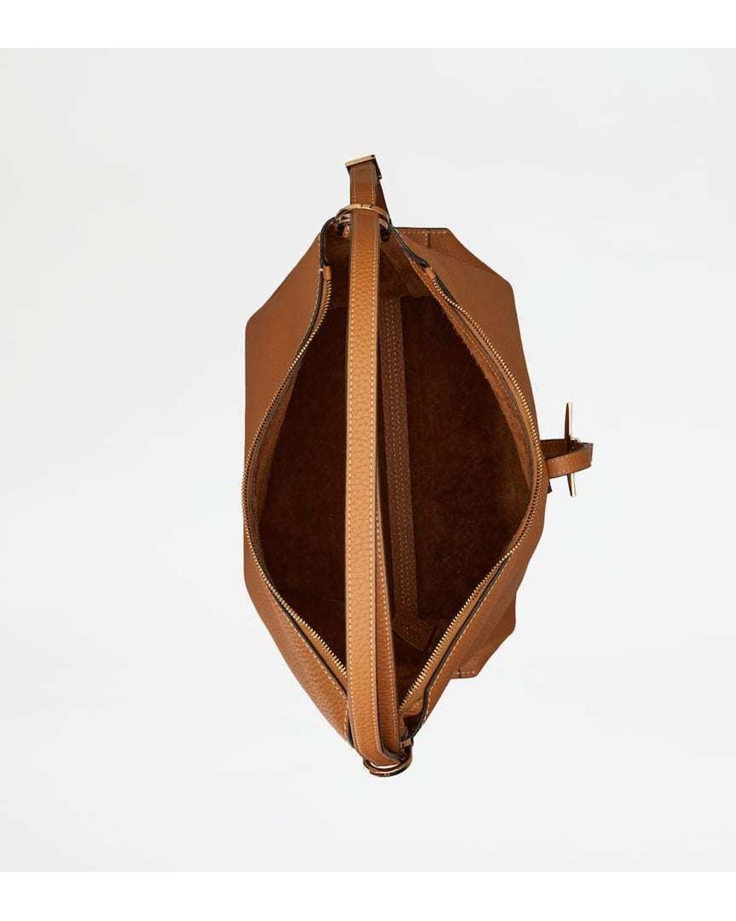Tod's Brown T Timeless Medium Leather Shoulder Bag