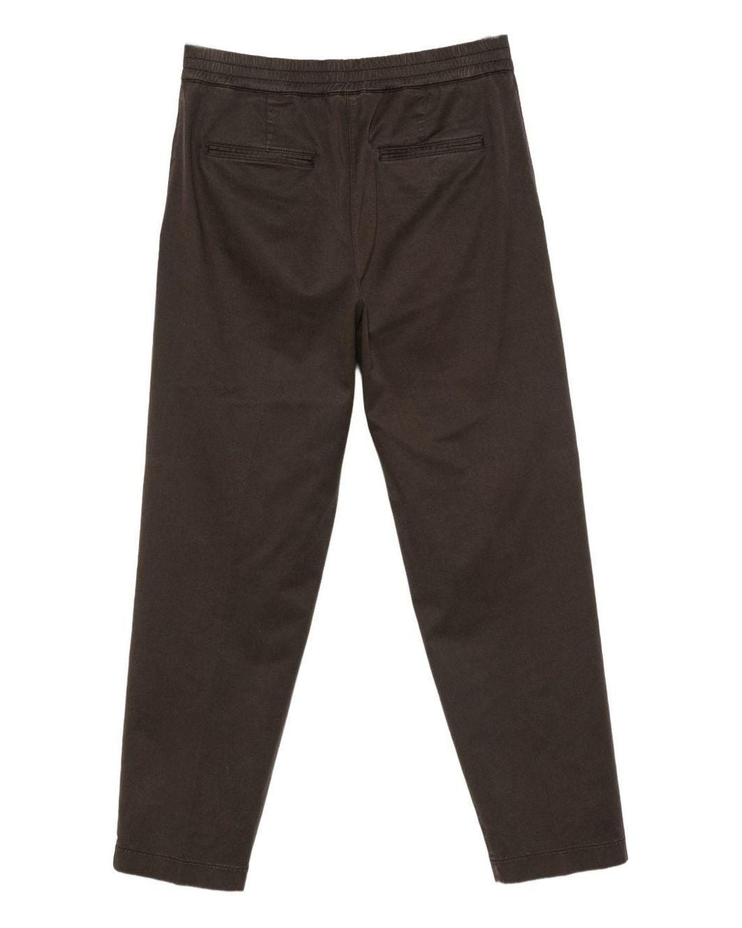 Seventy Gray Elastic-Waistband Straigfht-Leg Trousers for men