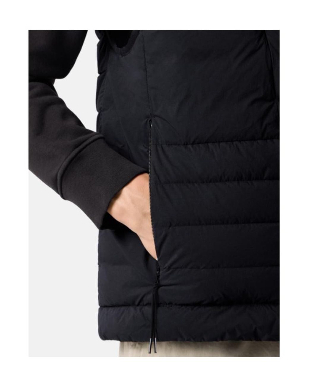 Stone Island Black Padded Down Gilet for men