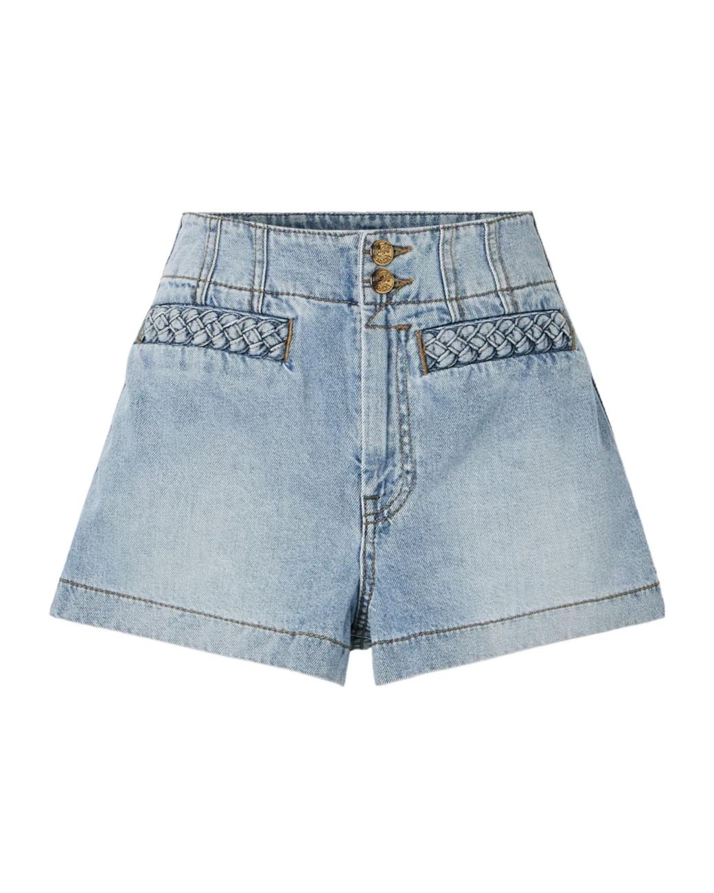 Zimmermann Blue Skylark Shorts