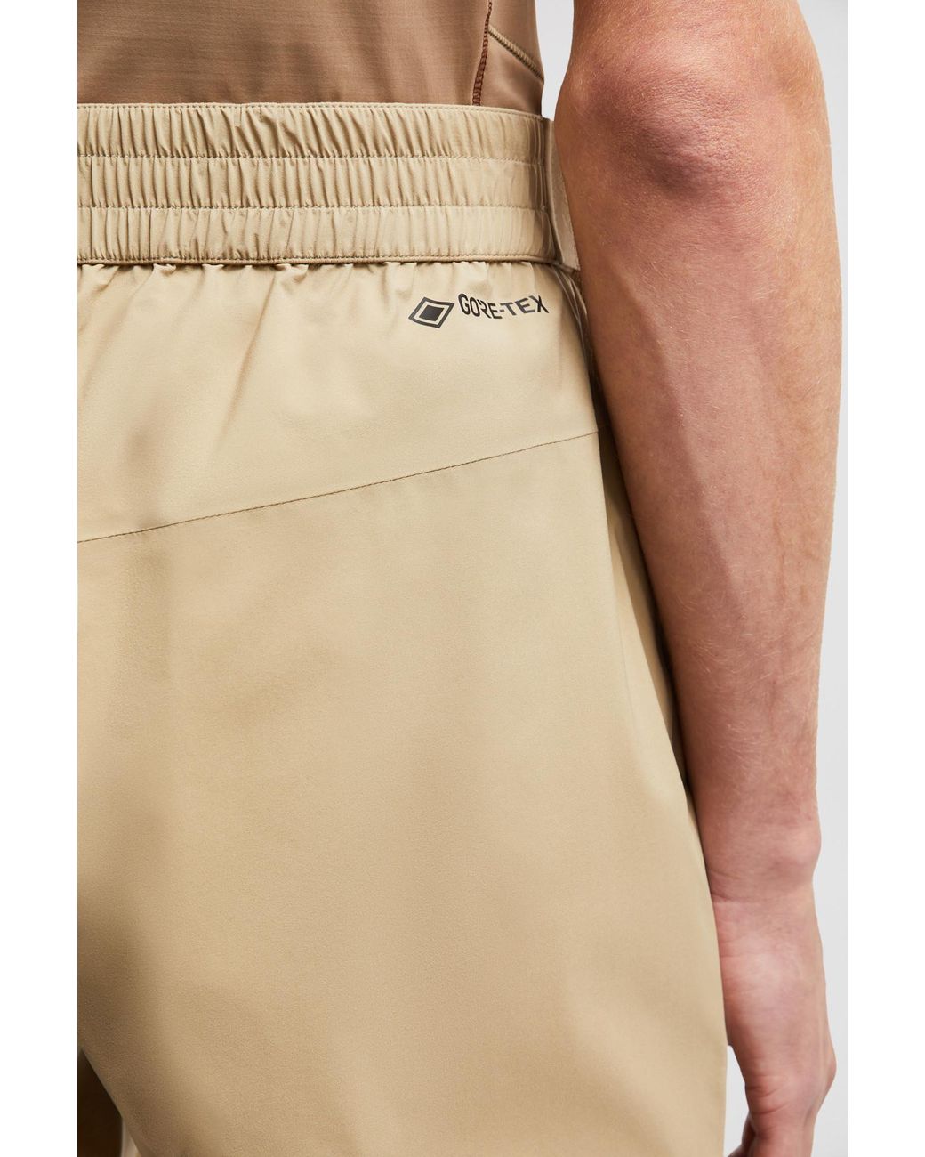 Moncler Natural Grenoble Zipped Pocket Tailored Trousers for men