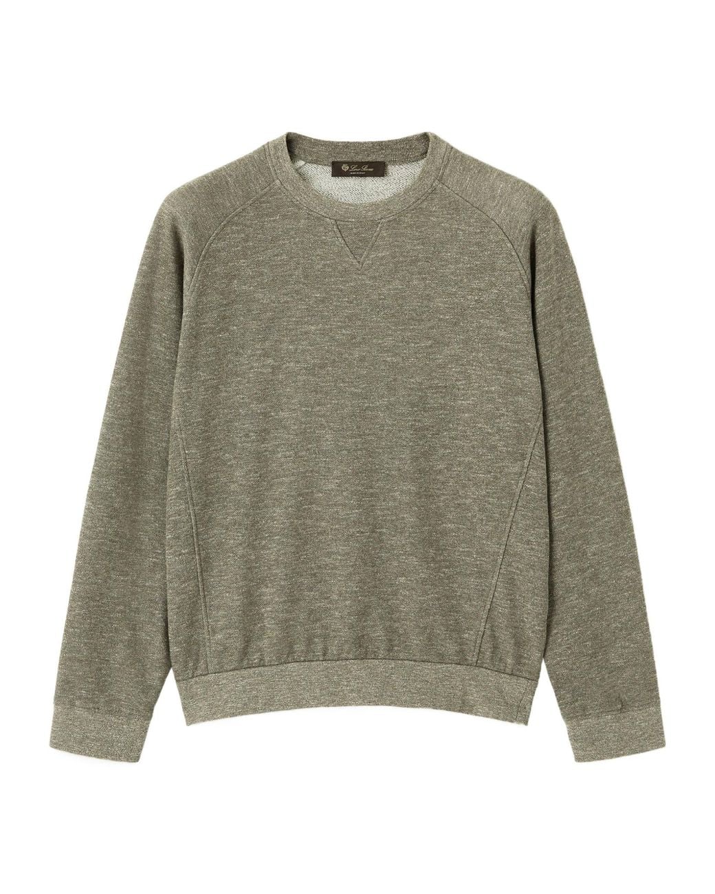 Loro Piana Green Crew-Neck Sweatshirt for men
