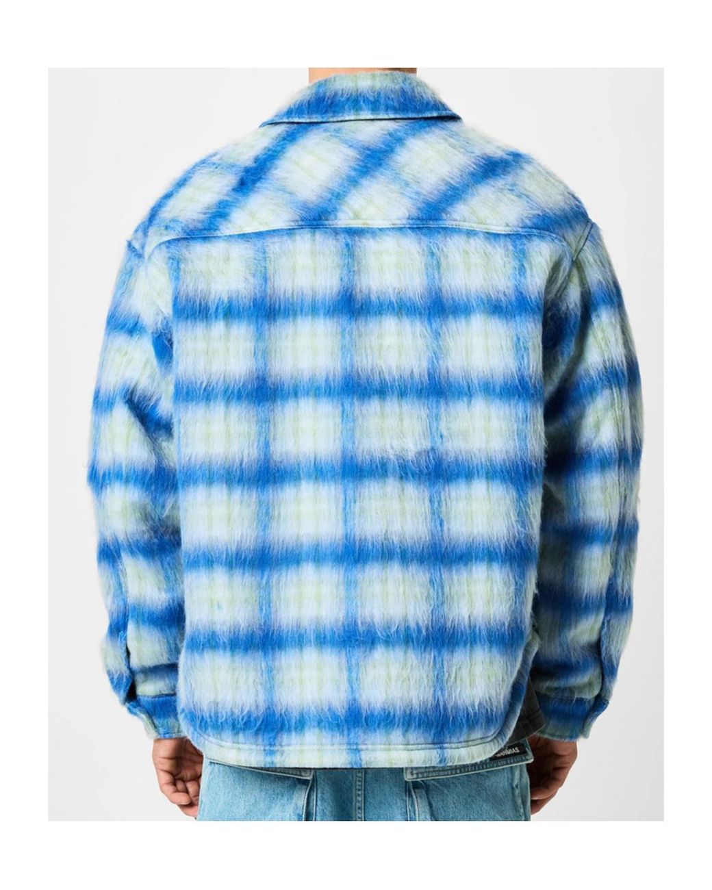 Represent Blue Shirt Jacket for men