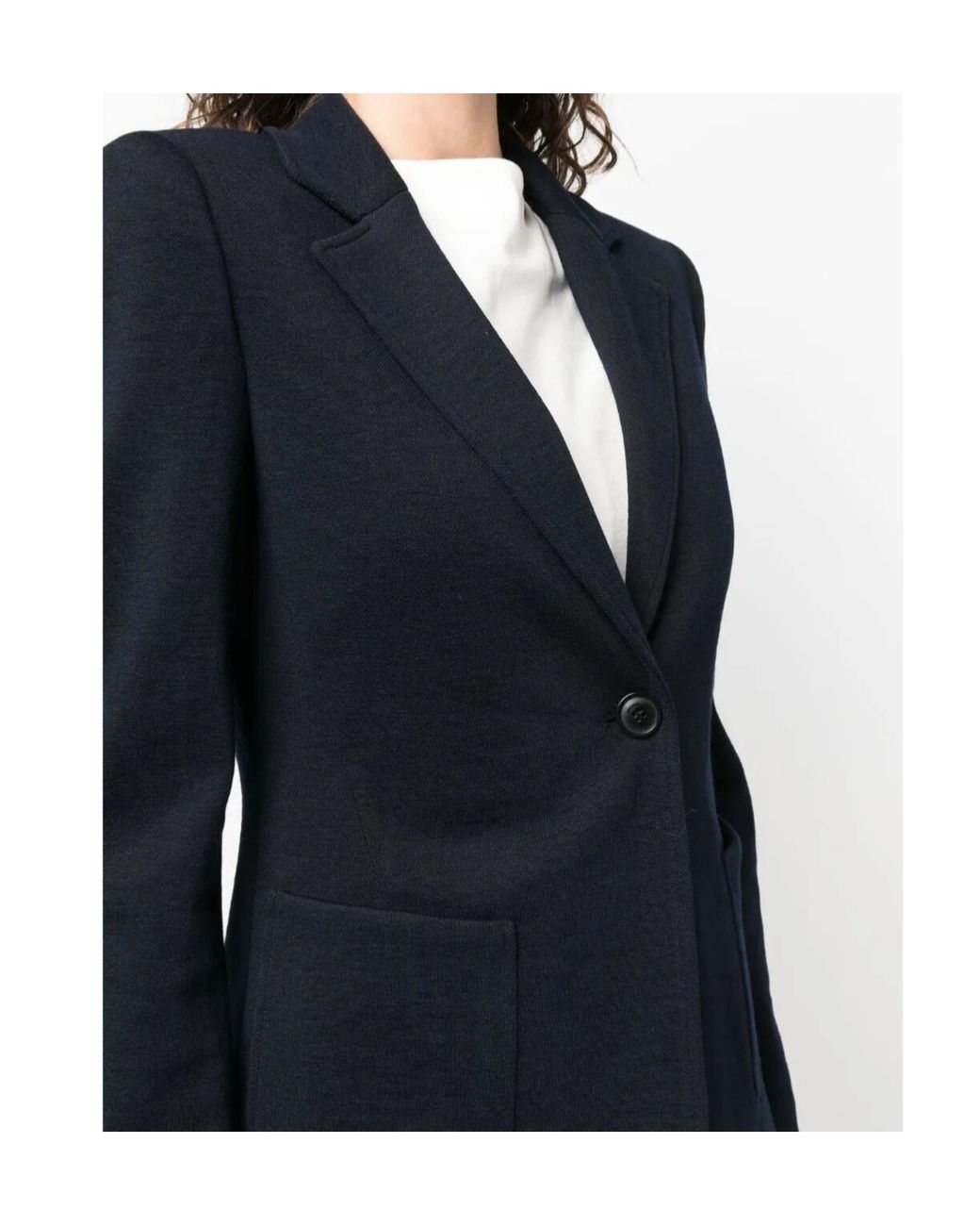 Seventy Black Single-Breasted Stretch Blazer