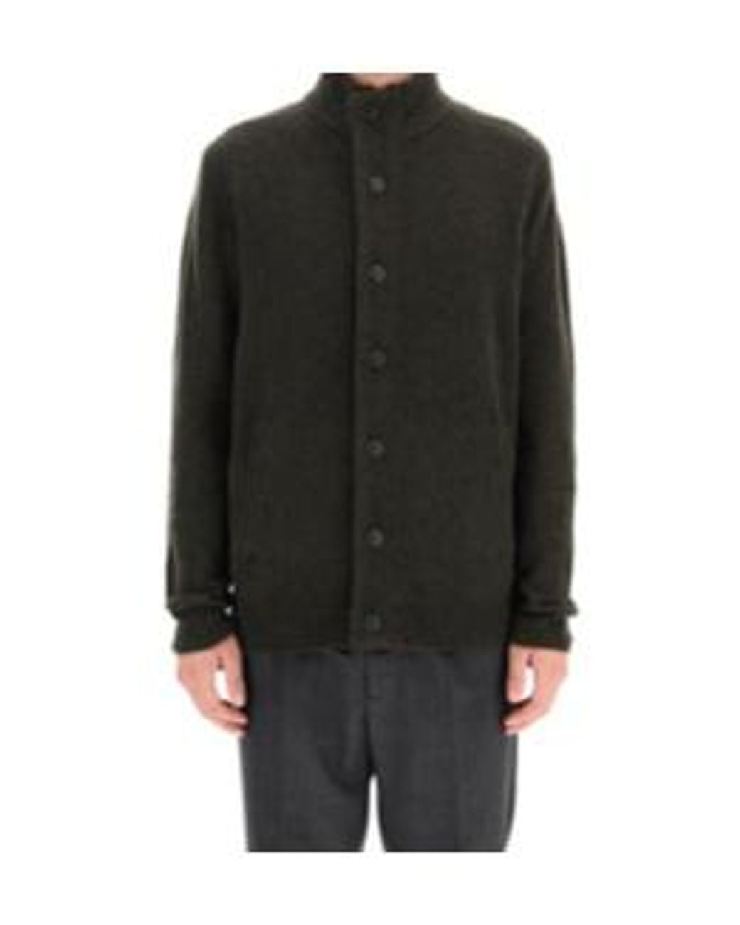 Barbour Blue High-Neck Button-Up Cardigan for men