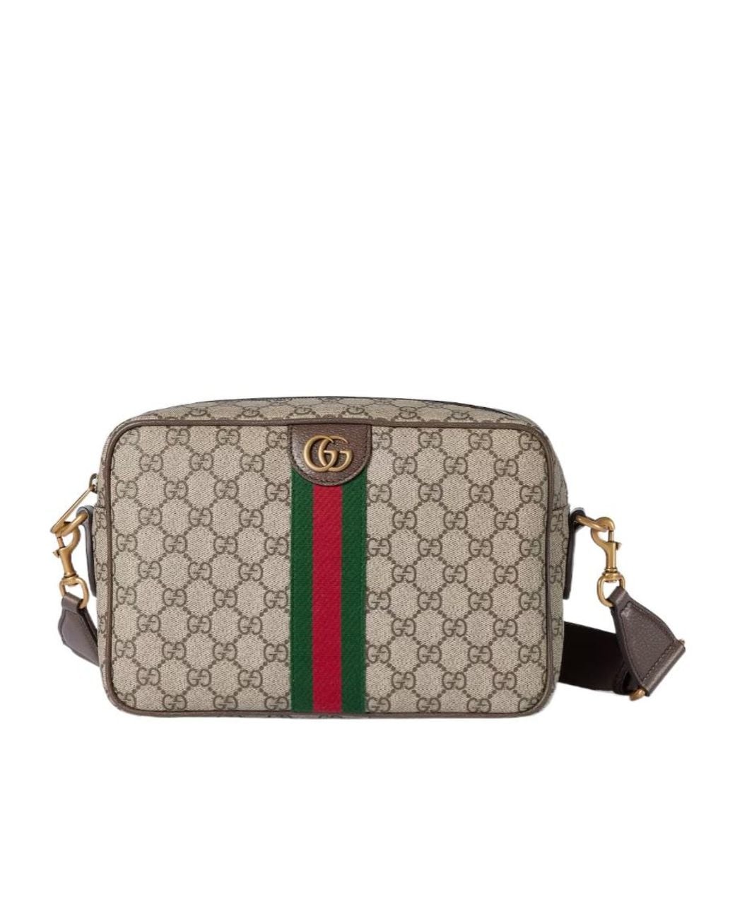 Gucci Gray Ophidia Medium Crossbody Bag for men