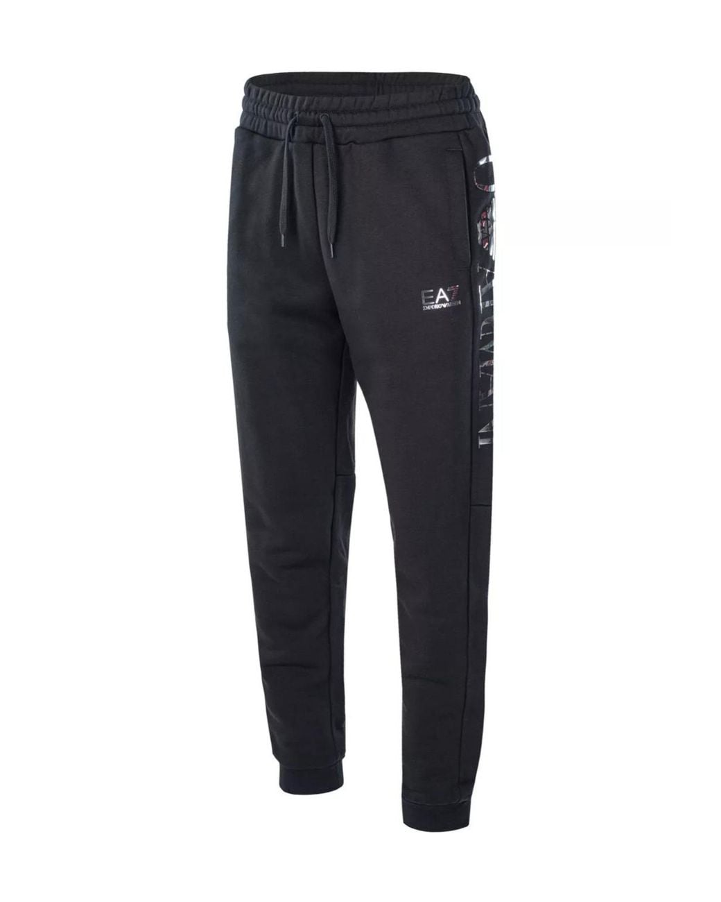 EA7 Blue Logo Print Sweatpants for men
