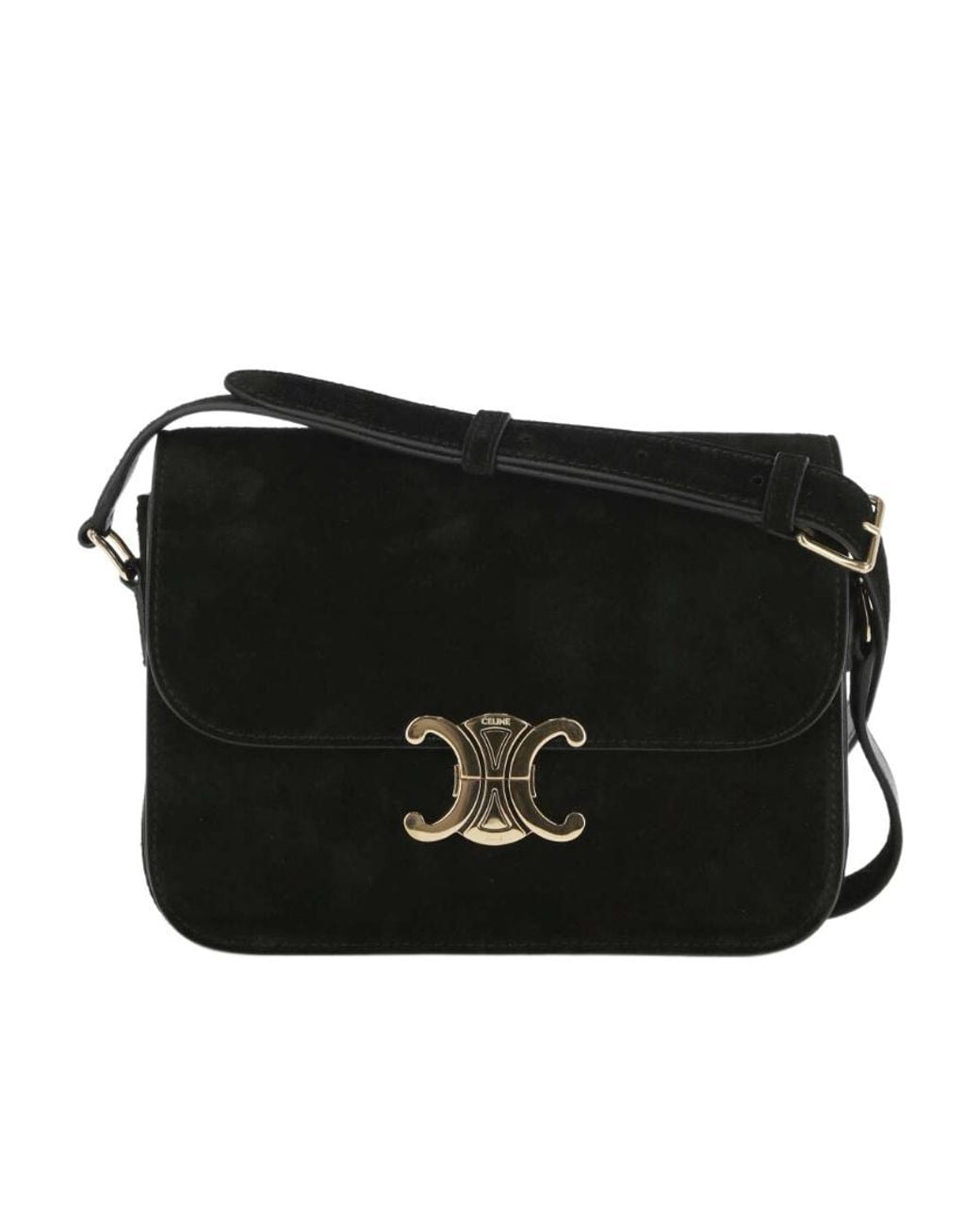 Céline Black Flip Shoulder Bag