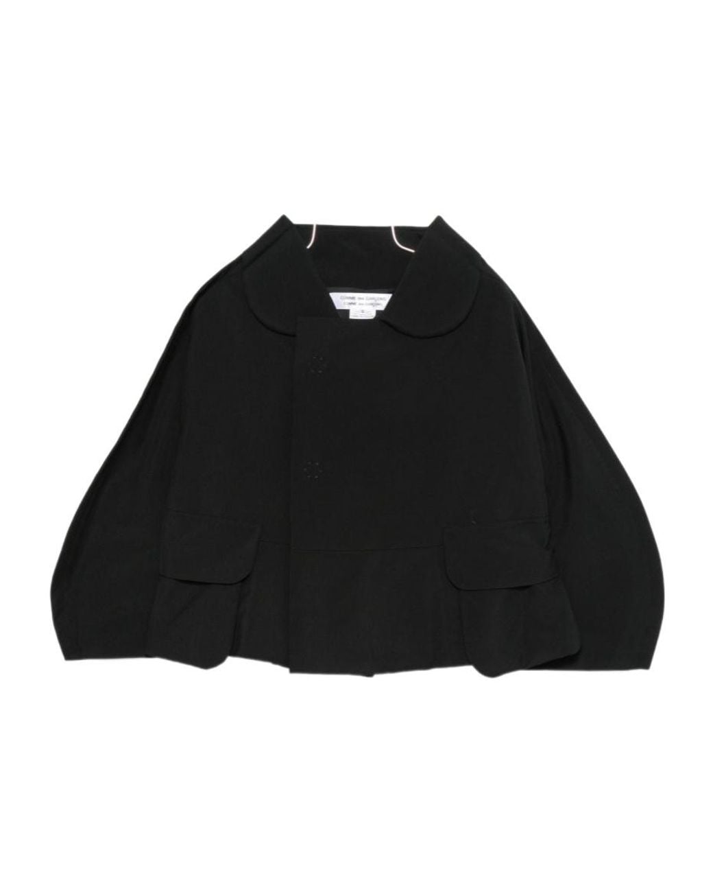 Comme des Garçons Black Comme Des Garçons Comme Des Garçons Cropped Balloon Sleeved Jacket