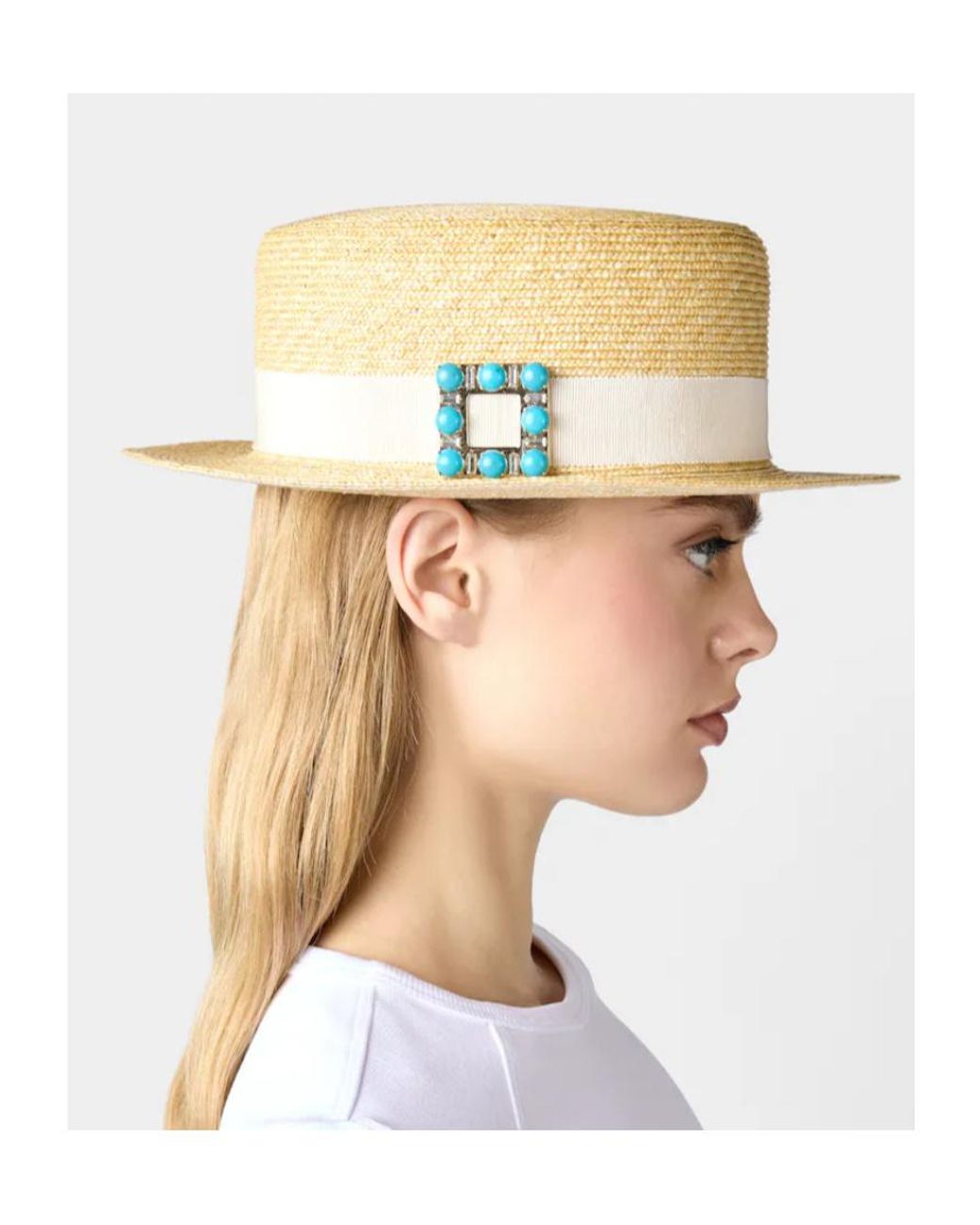 Roger Vivier Natural Très Vivier Hat