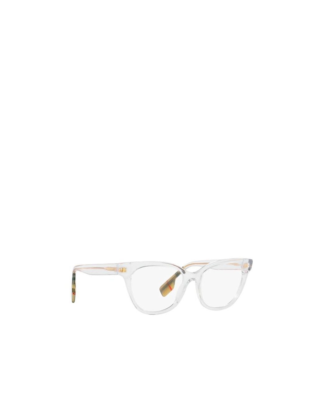 Burberry White Eyewear Cat-Eye Glasses