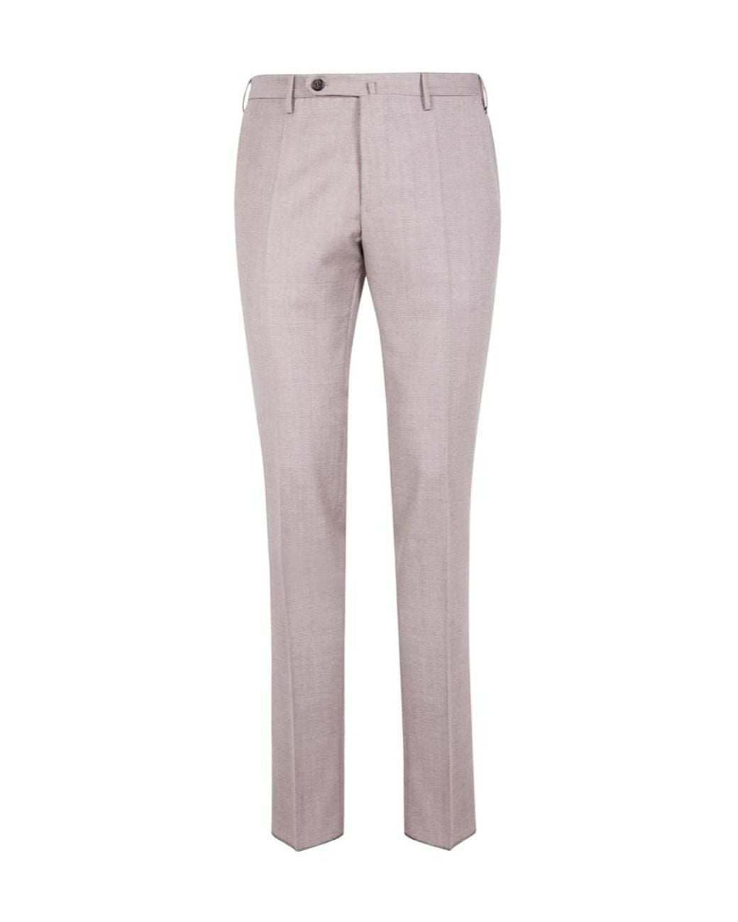 Incotex Gray Straight-Leg Pleated Trousers for men