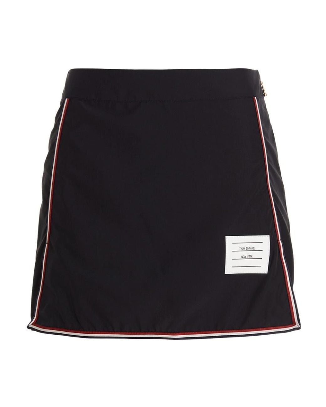 Thom Browne Black Rwb High-Waist Golf Mini Skirt