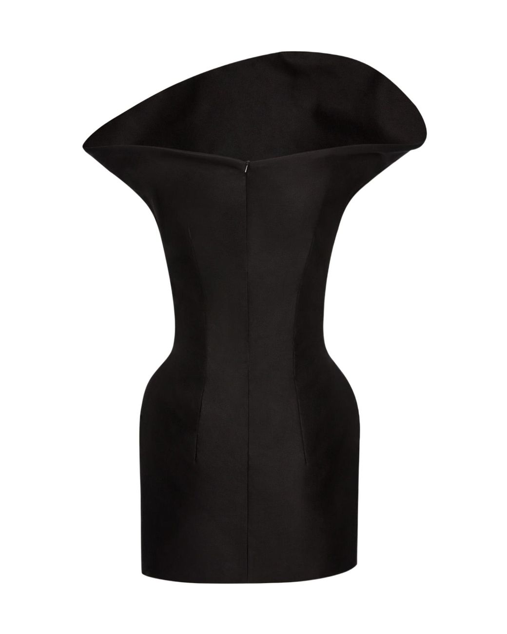 Magda Butrym Sculpted Cotton Mini Dress in Black | Lyst