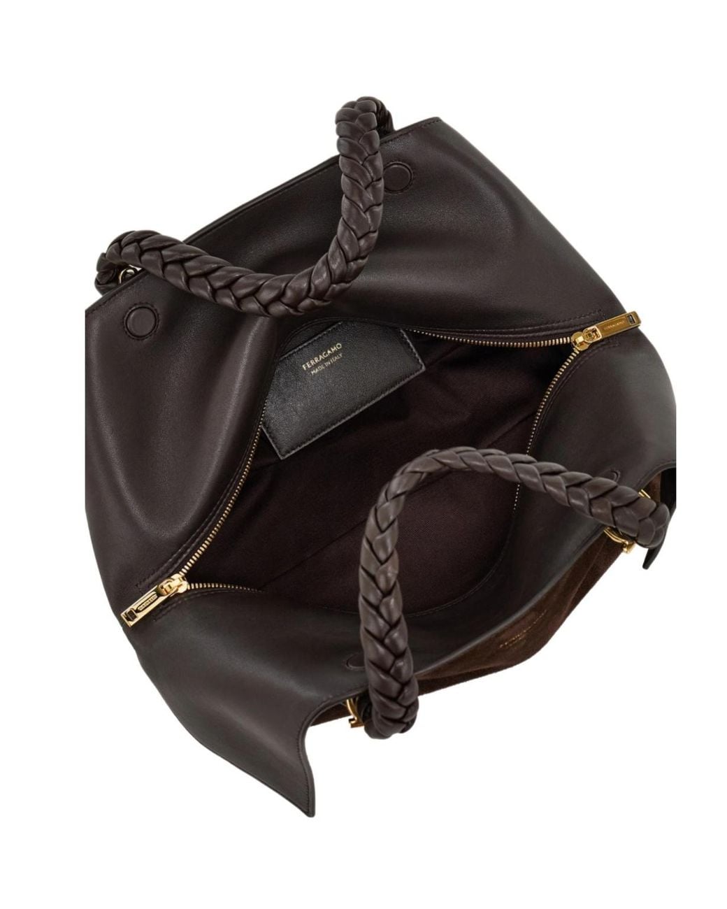 Ferragamo Black Ferragamo Folded Shopper Bag