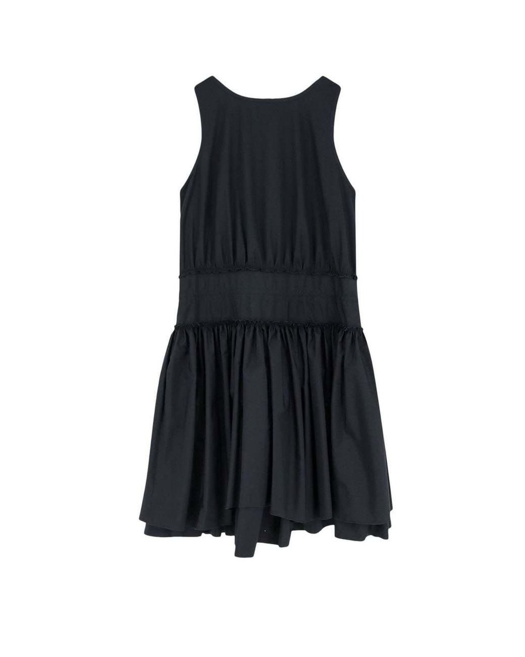 Loewe Black Drawstring Mini Dress
