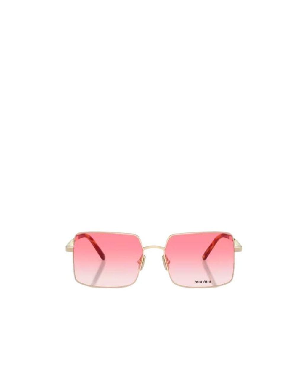 Miu Miu Pink Full-Rim Sunglasses
