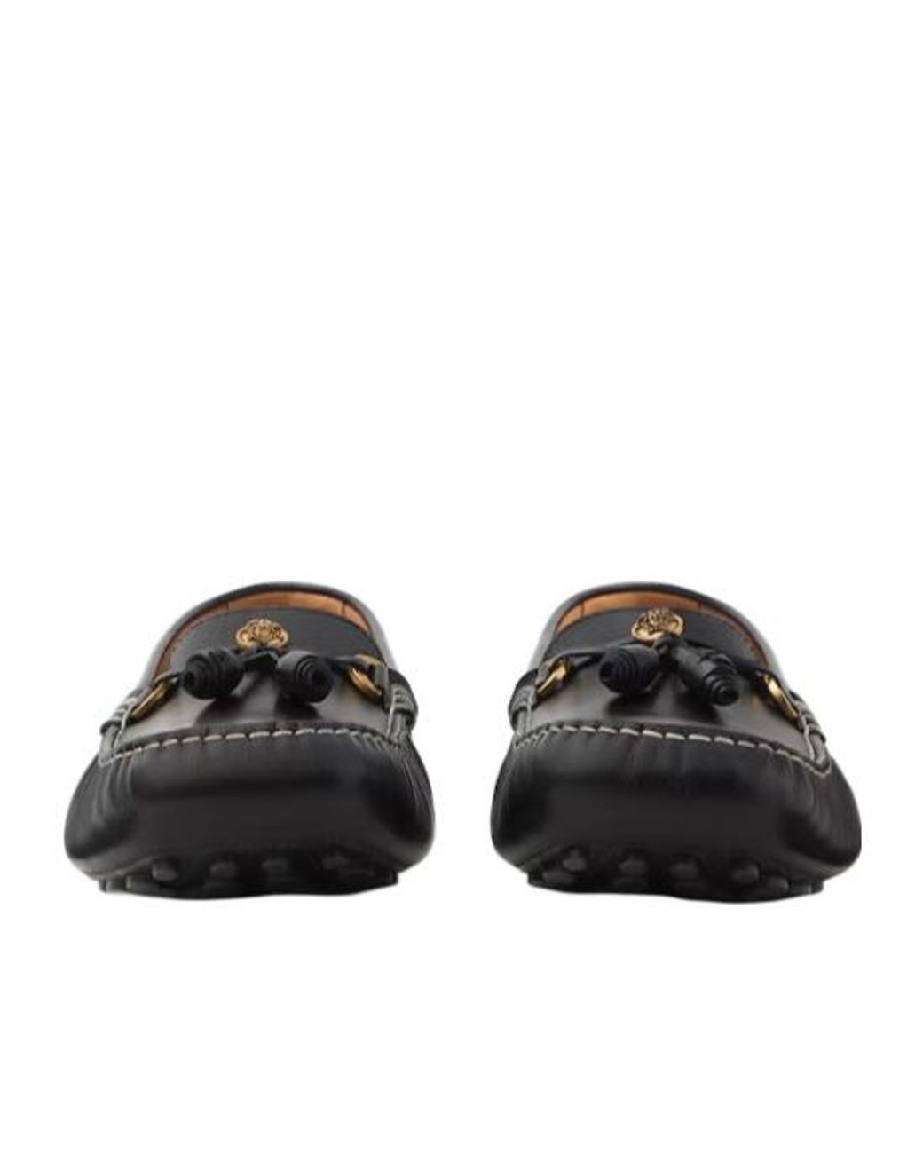 Versace Black Robin Driving Shoes for men