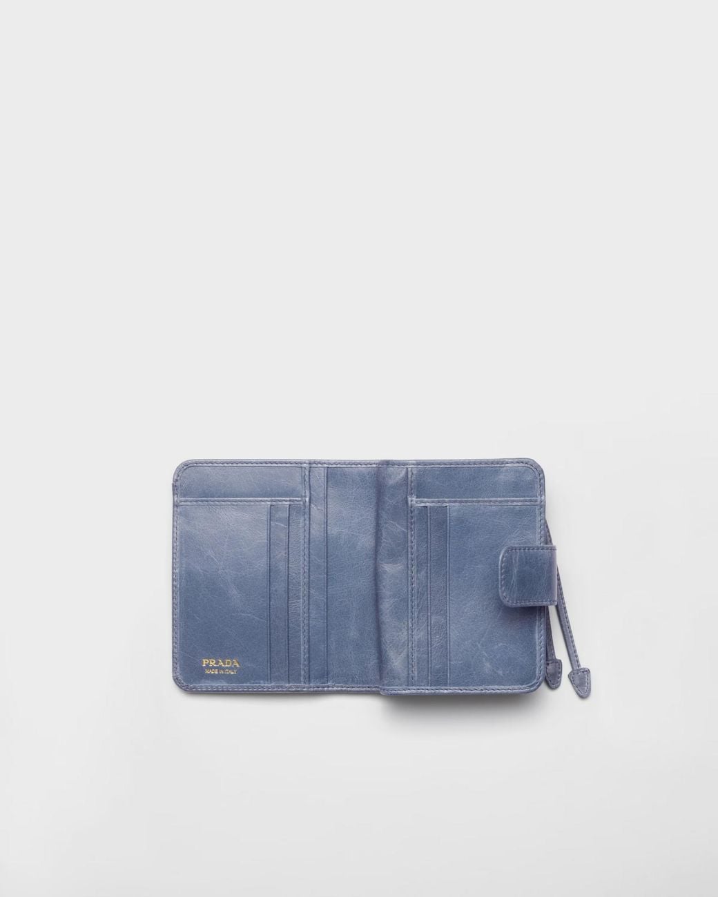 Prada Blue Small Leather Wallet