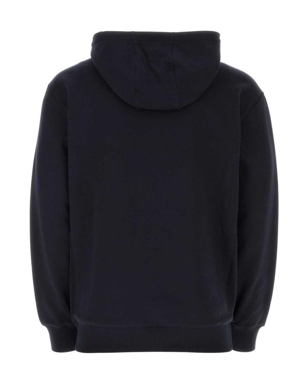 Prada Blue Long-Sleeved Drawstring Hoodie for men