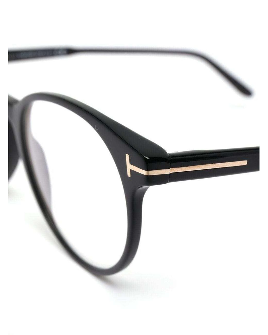 Tom Ford White Eyewear Round Frame Glasses for men