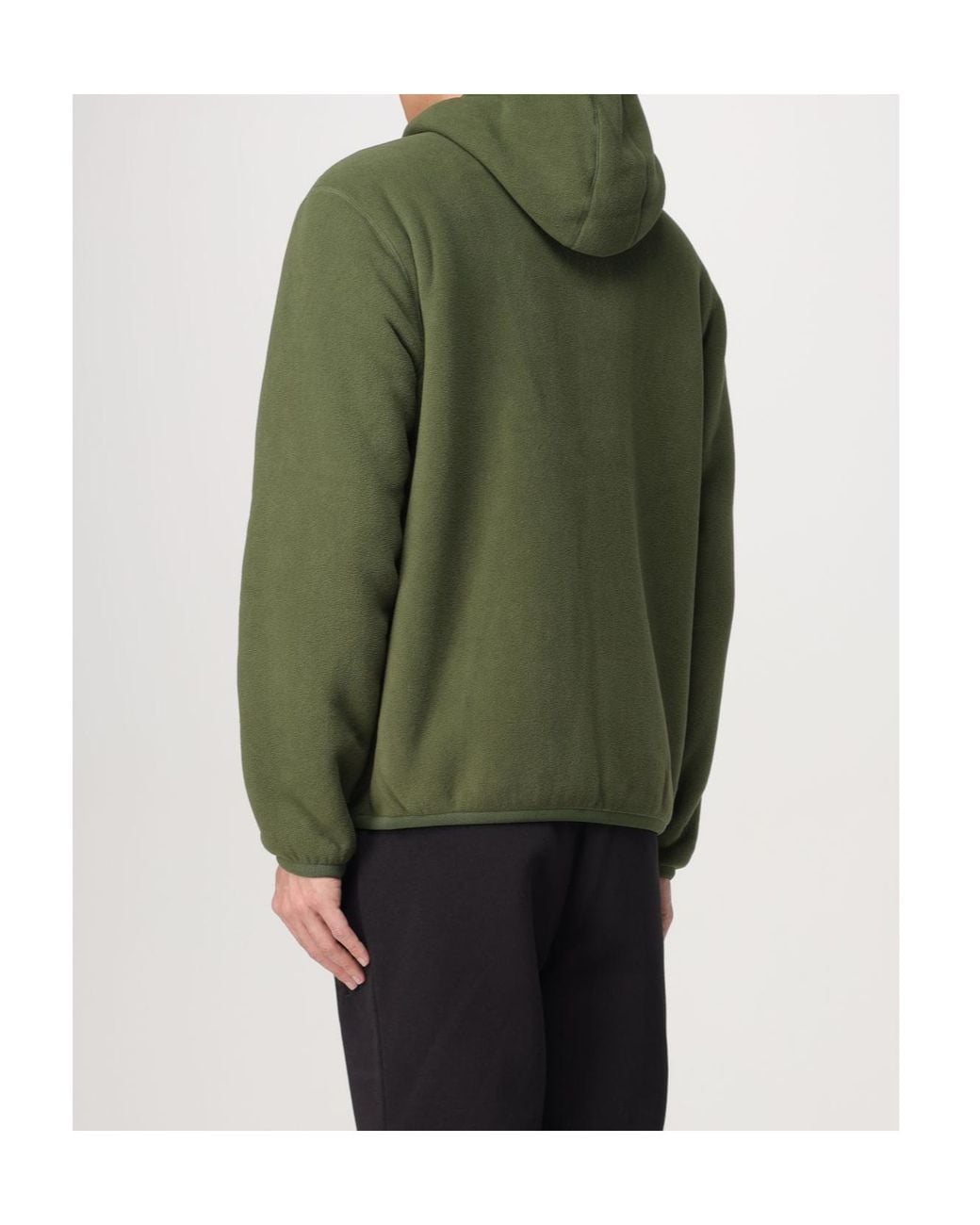 K-Way Green Hooded Reversible Jacket for men
