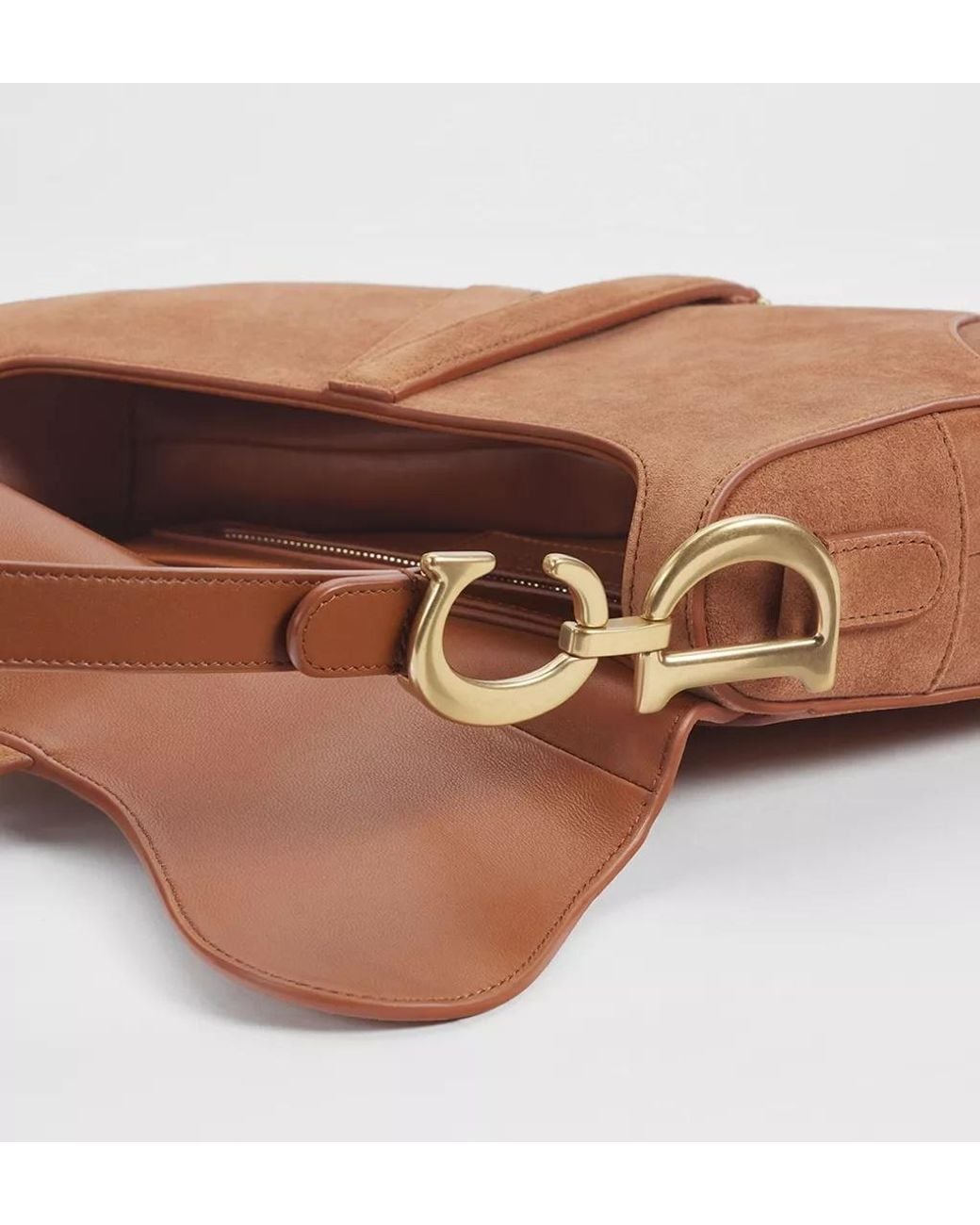 Dior Brown Saddle Bag With Strap