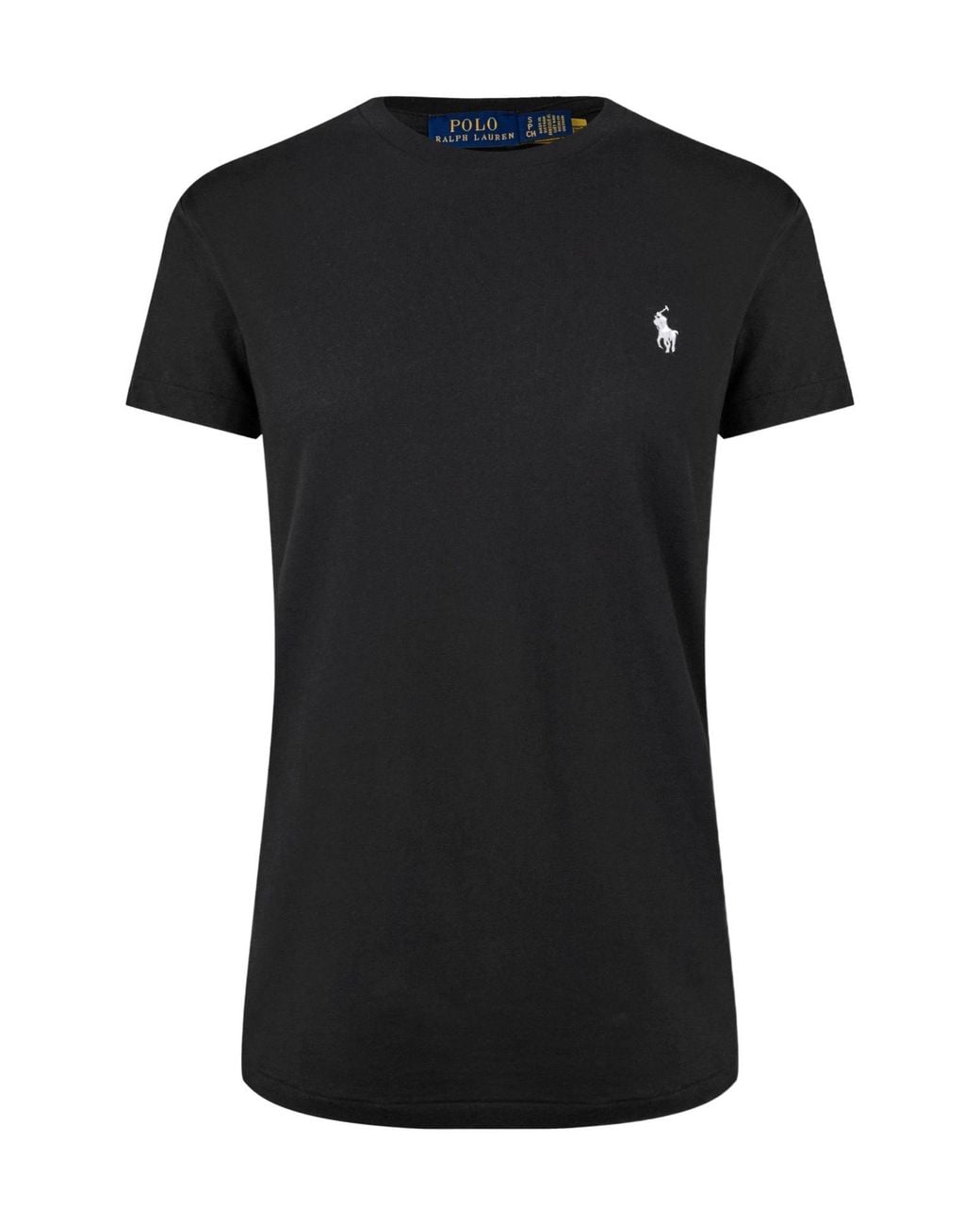 Polo Ralph Lauren Black Solid Color Minimalist Versatile T-Shirt