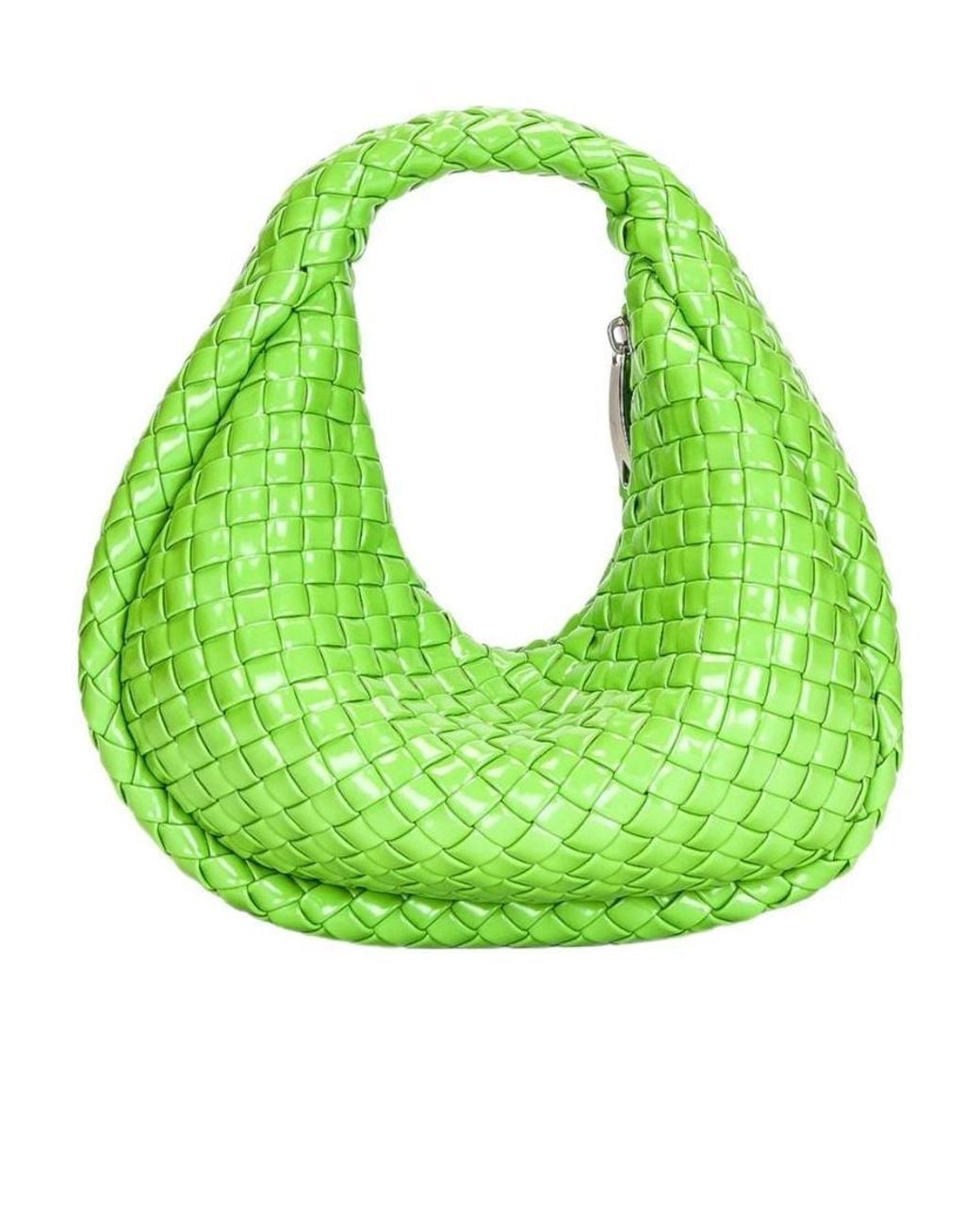 Bottega Veneta Green Leather Handbag