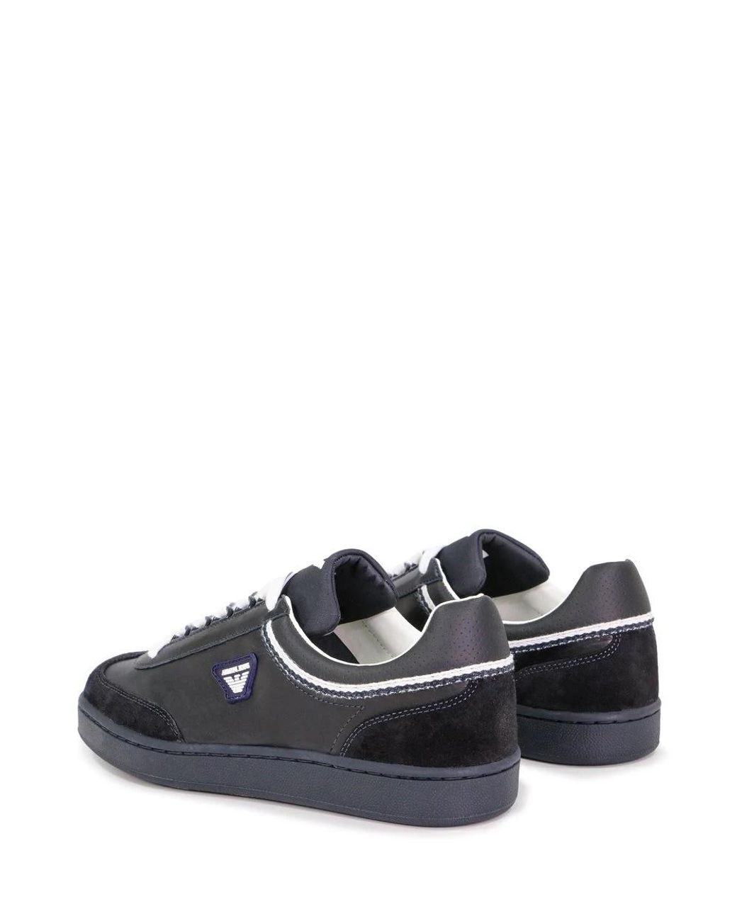 Armani Jeans Blue Logo Low-Top Leisure Sneakers for men