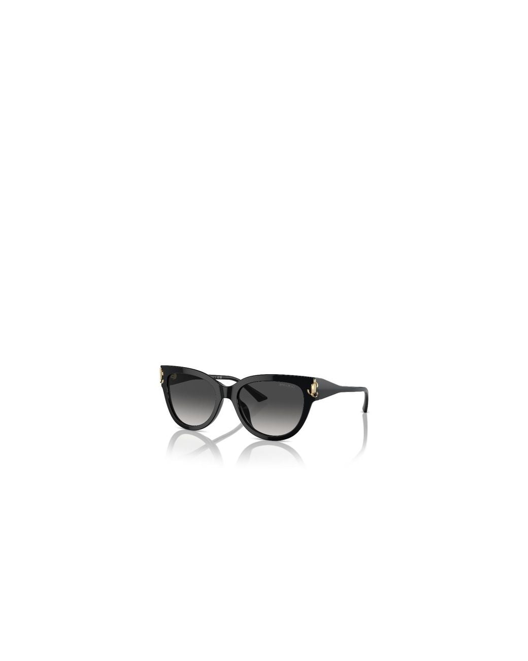 Jimmy Choo White Eyewear Cat-Eye Frame Sunglasses